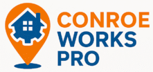 Conroe Works Pro logo -representing local home and event services in Conroe Texas